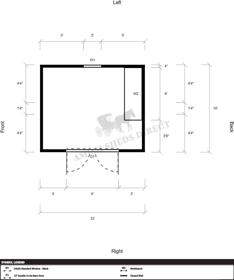 Amish Shed 10x12 - Image 2