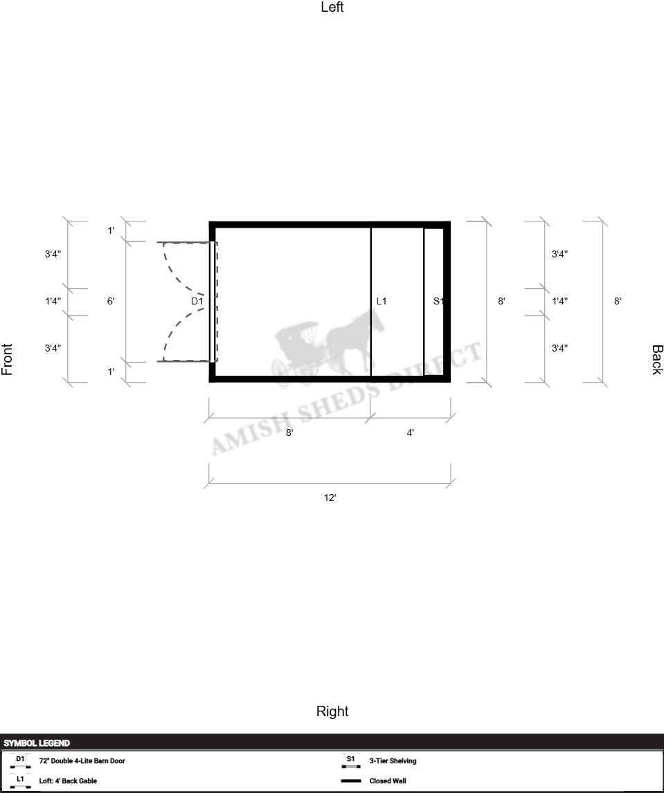 Amish Barn 8x12 - Image 2