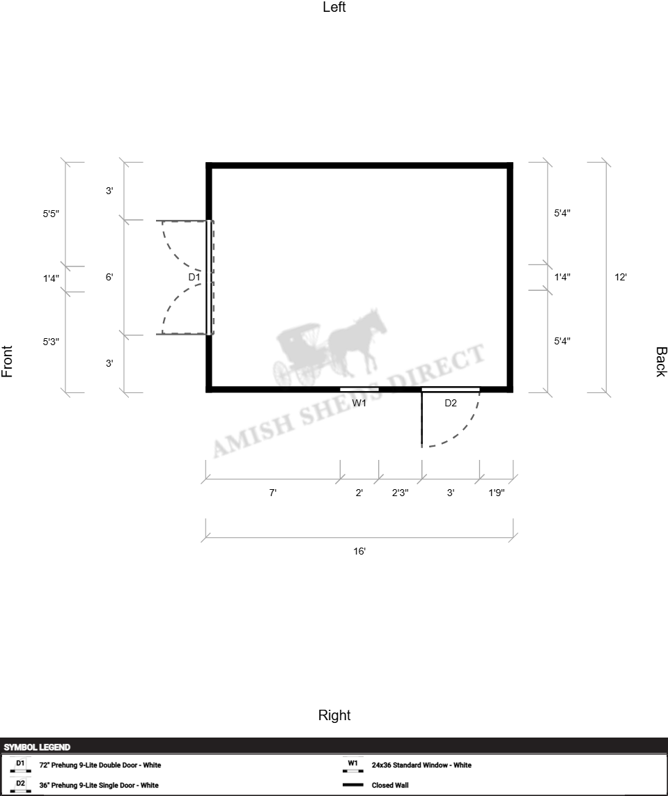 Amish Shed 12x16 - Image 2