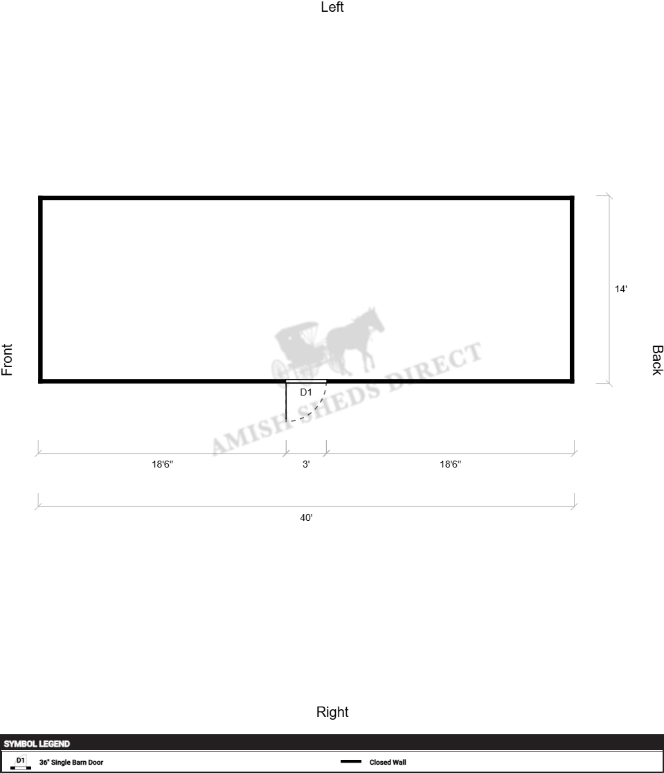 Amish Shed 14x40 - Image 2