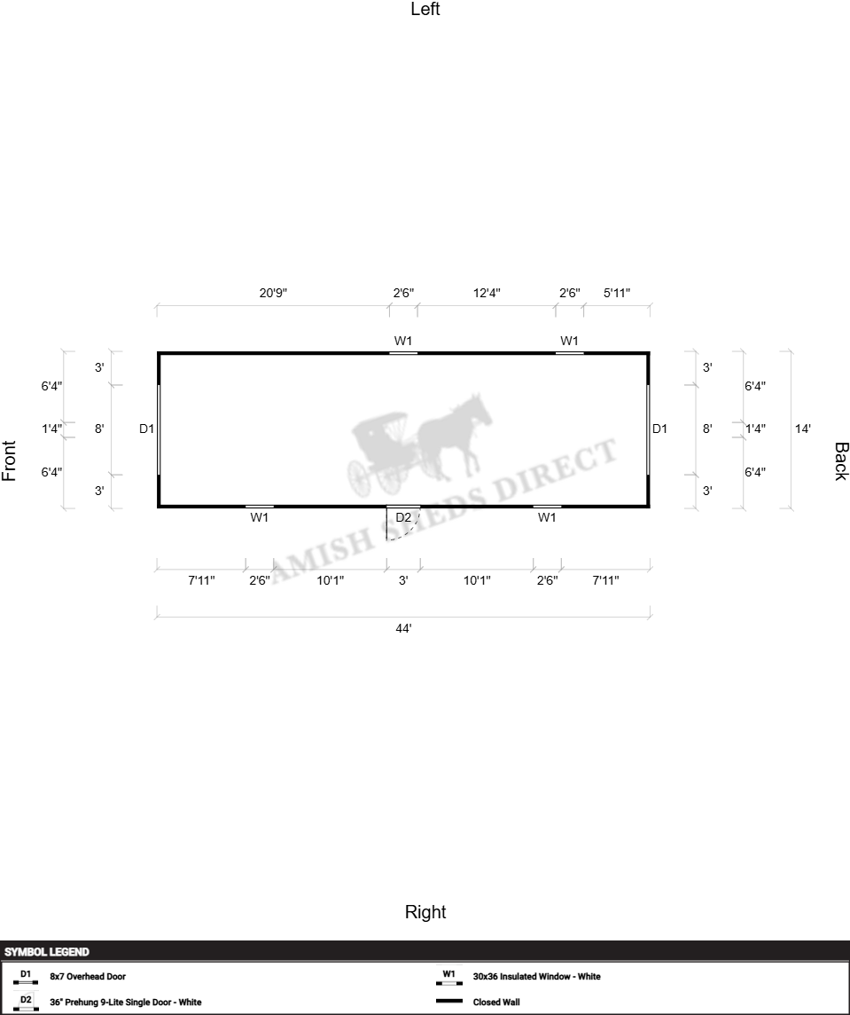 Amish Shed 14x44 - Image 2