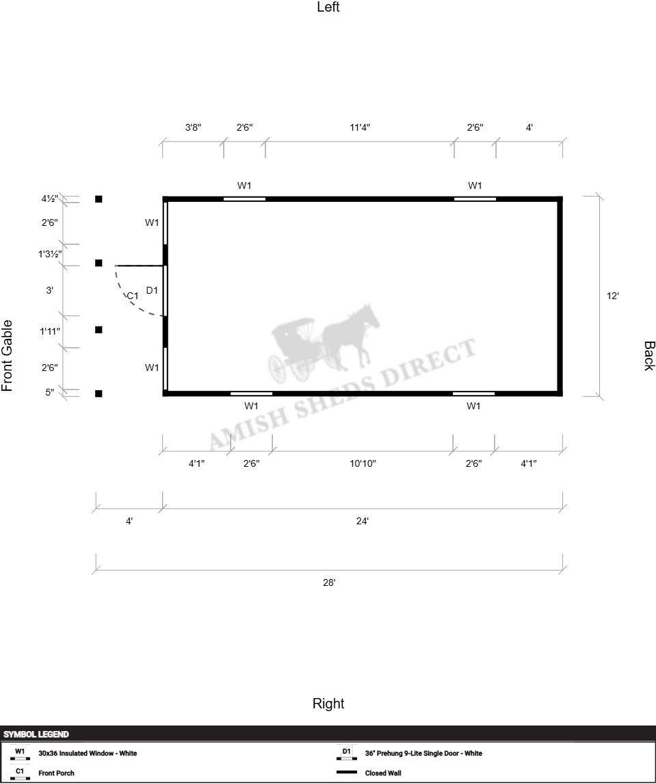 Amish Shed 12x28 - Image 2