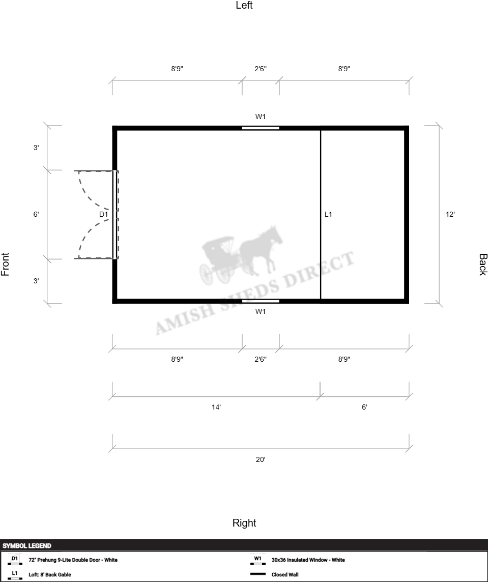 Amish Barn 12x20 - Image 2