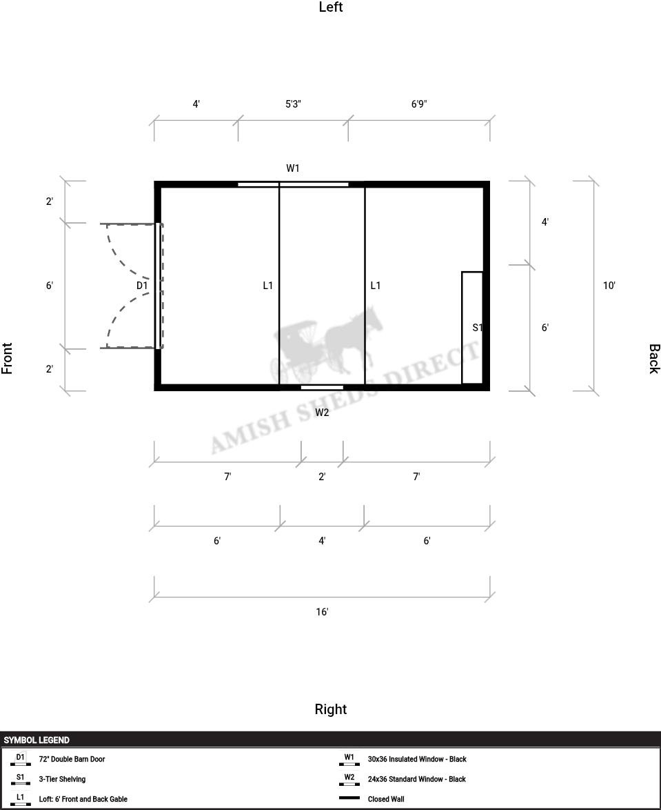 Amish Shed 10x16 - Image 2