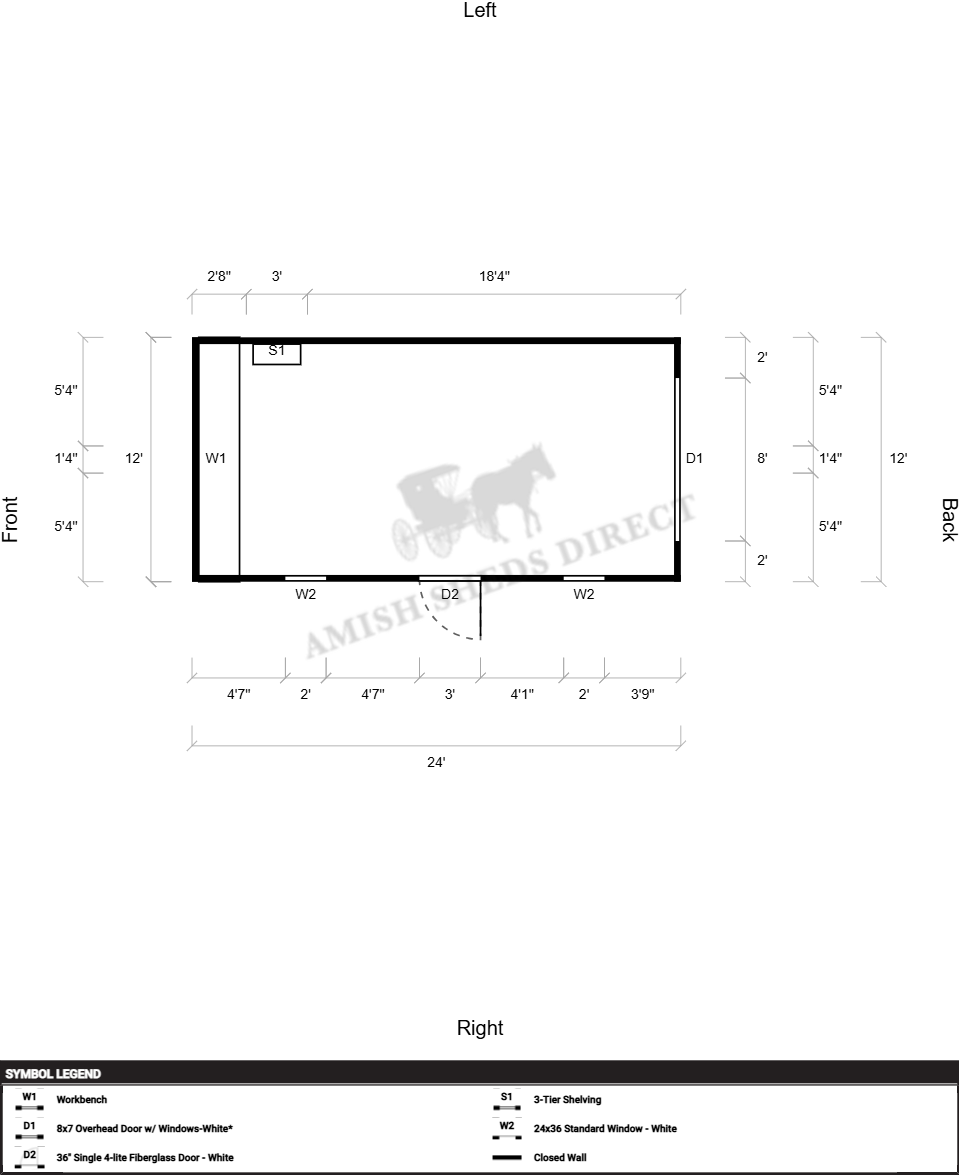 Amish Shed 12x24 - Image 2