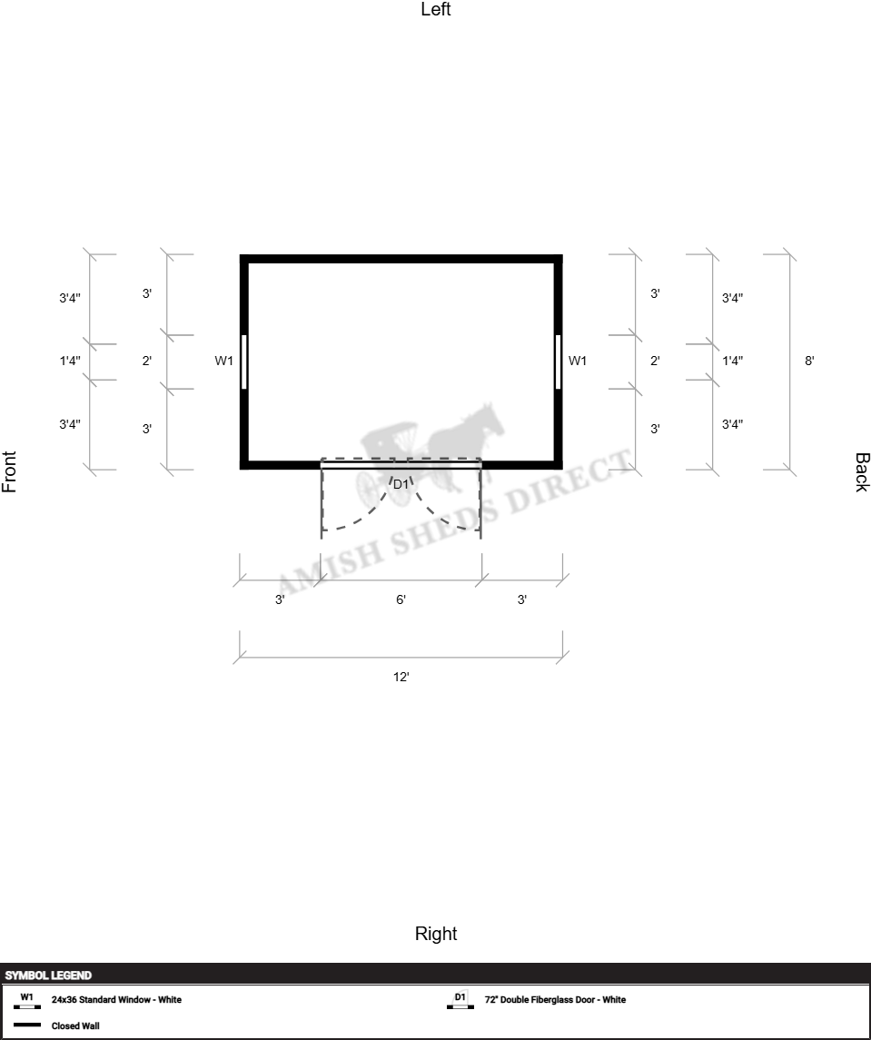 Amish Shed 8x12 - Image 2