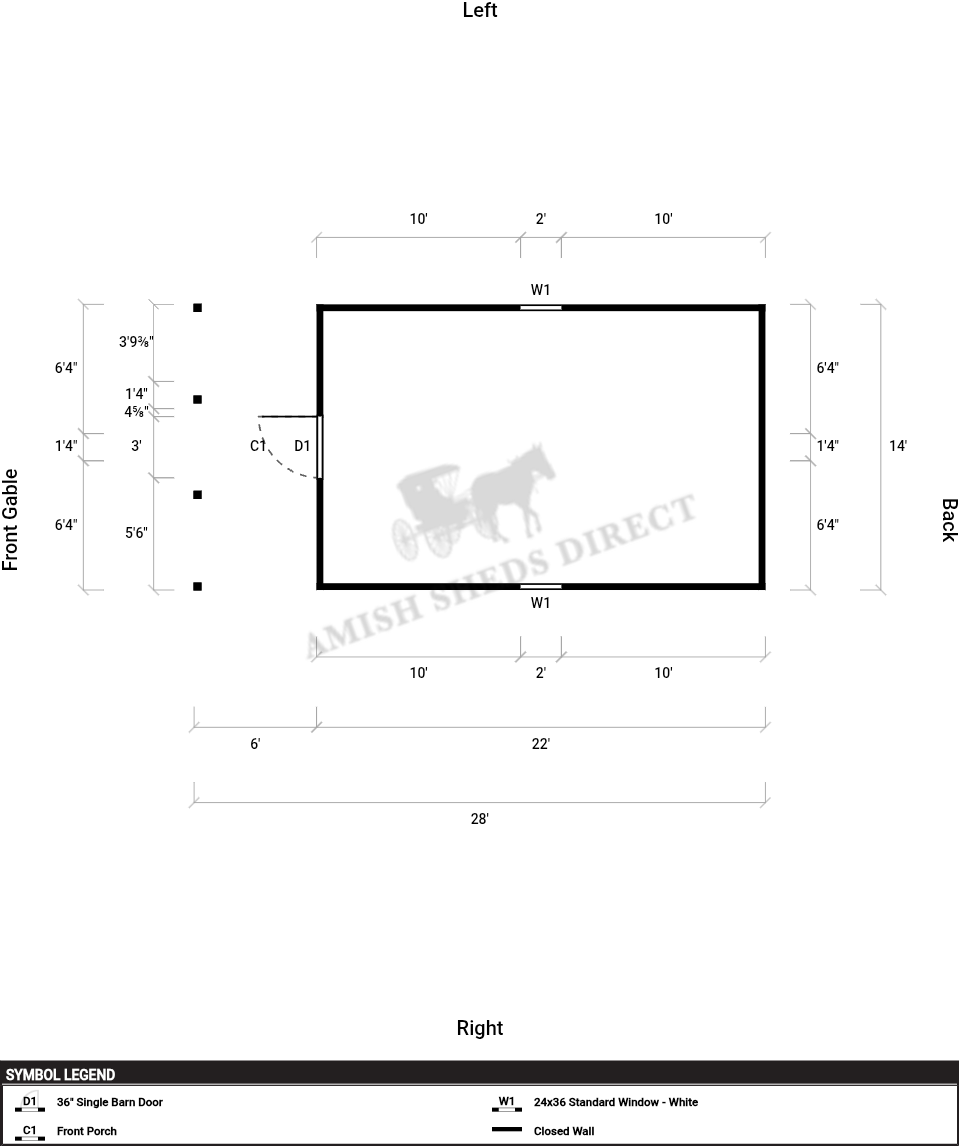 Amish Shed 14x28 - Image 2