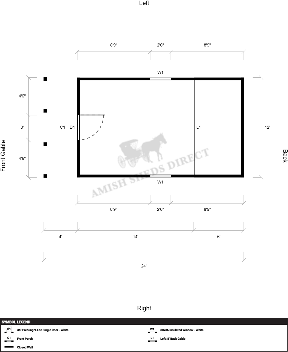 Amish Barn 12x24 - Image 2