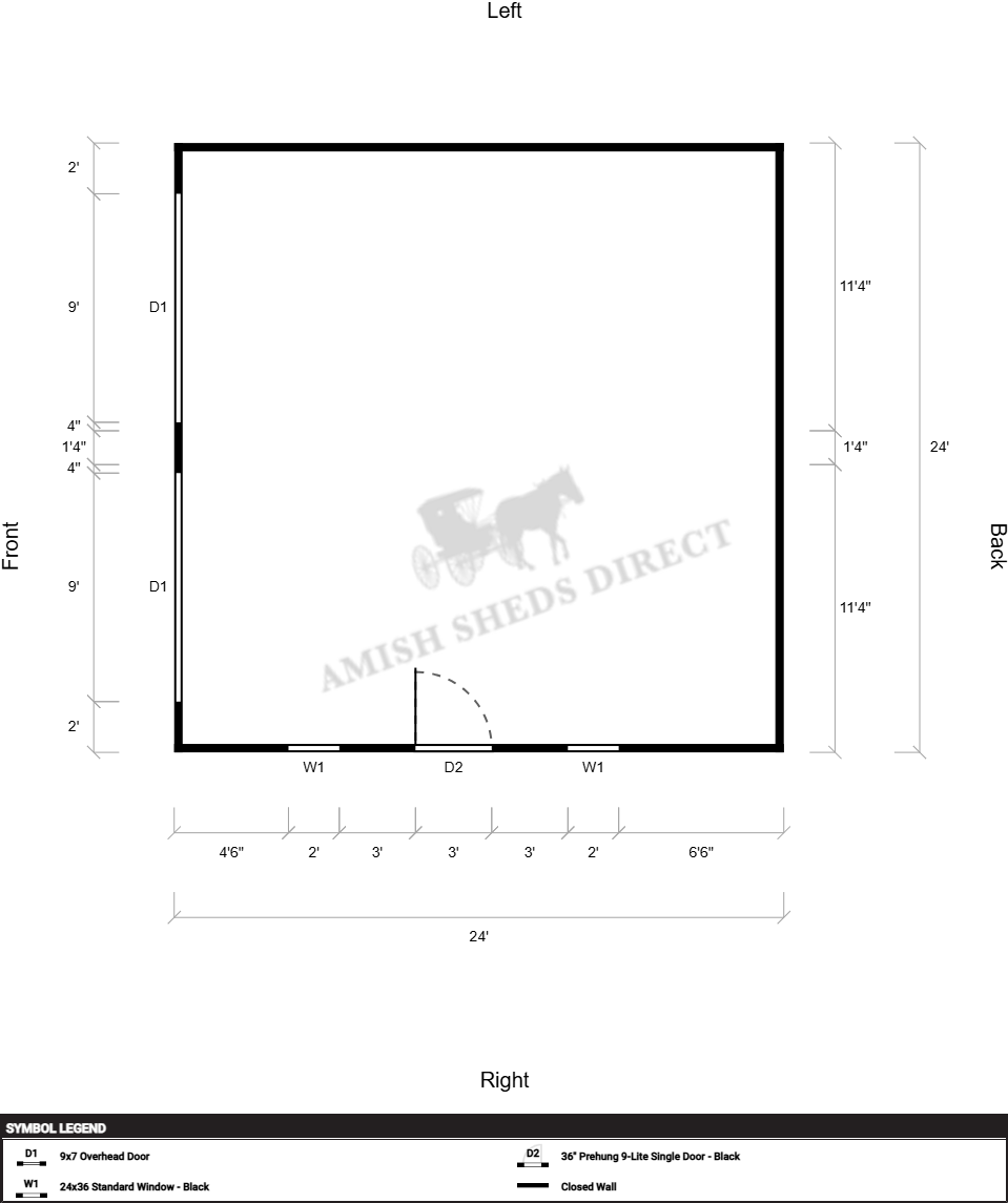 Large On-Site Build A-Frame 24x24 - Image 2