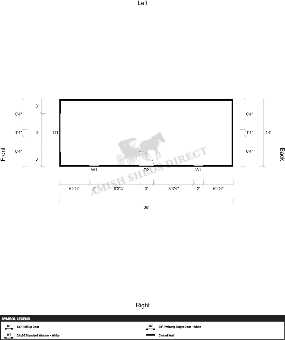 Amish Shed 14x36 - Image 2