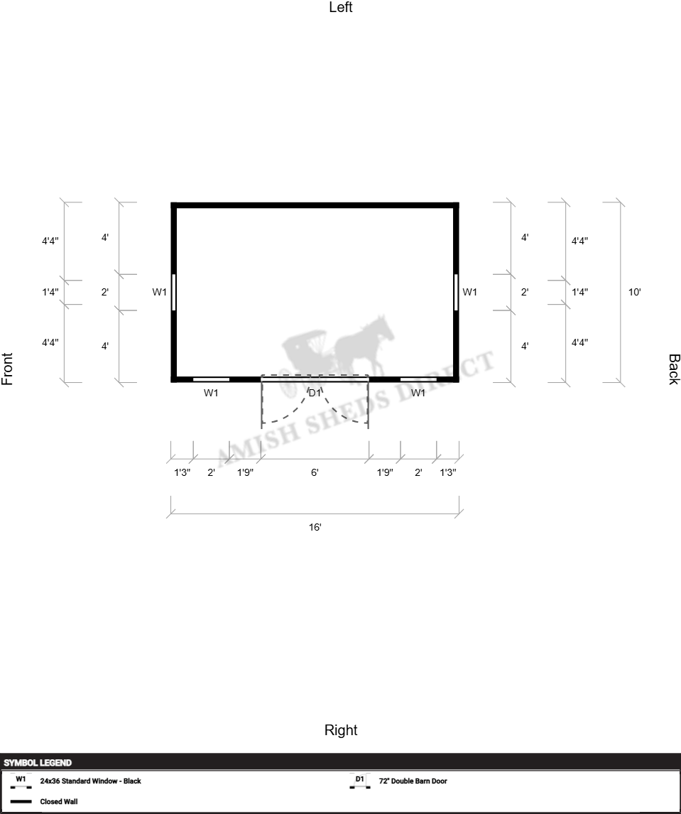 Amish Shed 10x16 - Image 2