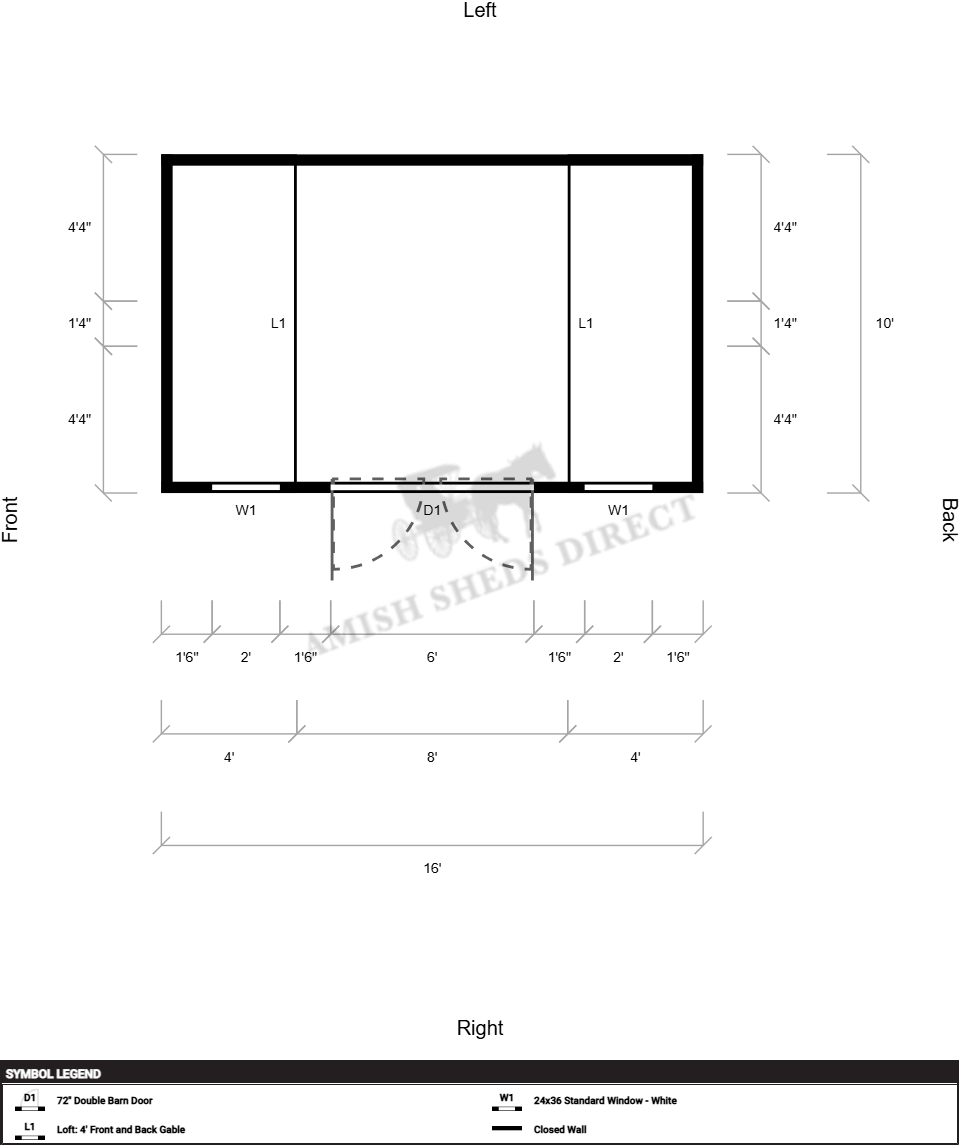 Amish Barn 10x16 - Image 2