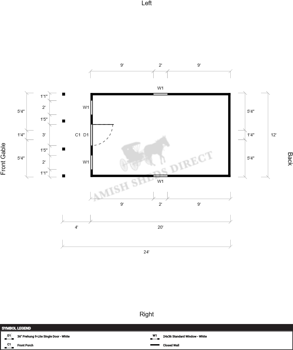 Amish Shed 12x24 - Image 2