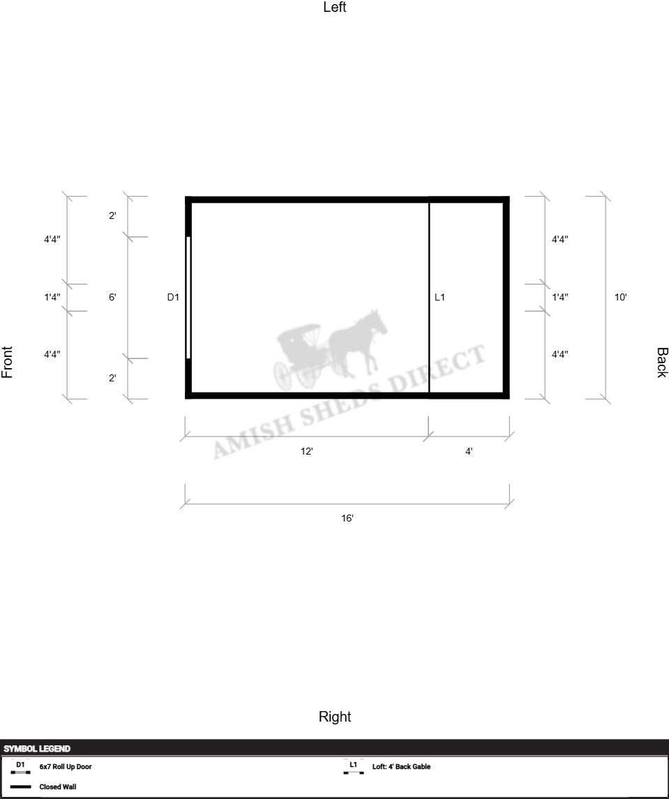 Amish Barn 10x16 - Image 2