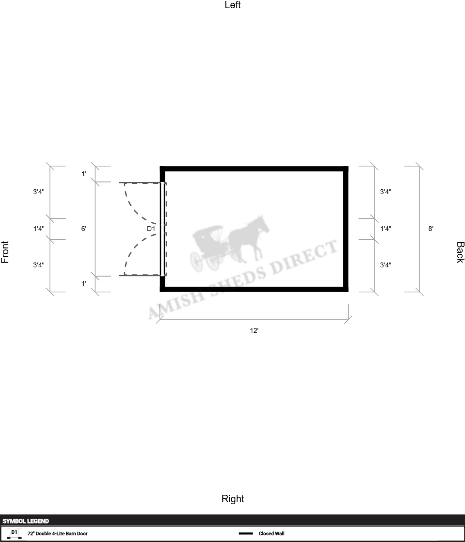 Amish Shed 8x12 - Image 2