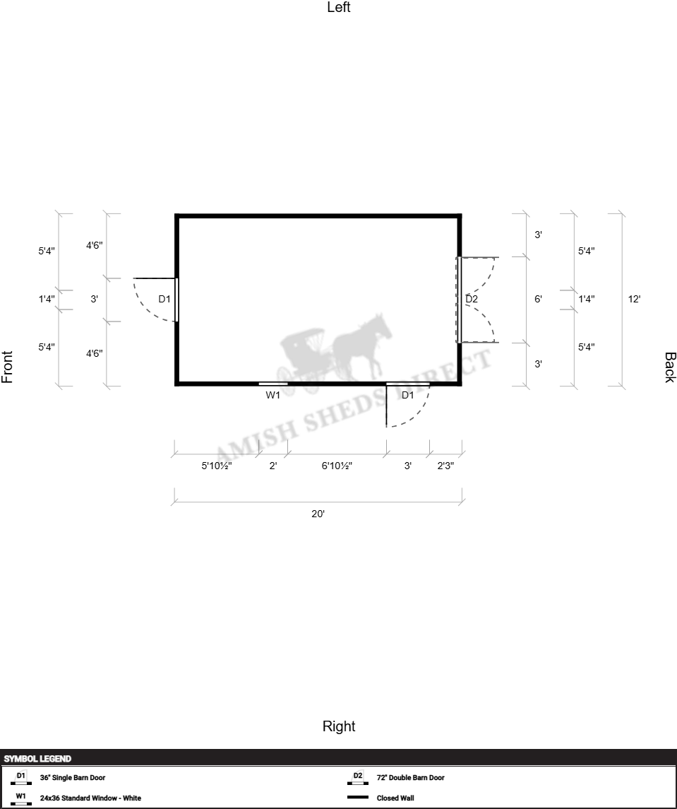 Amish Barn 12x20 - Image 2