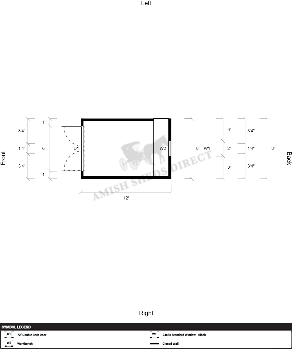 Amish Shed 8x12 - Image 2