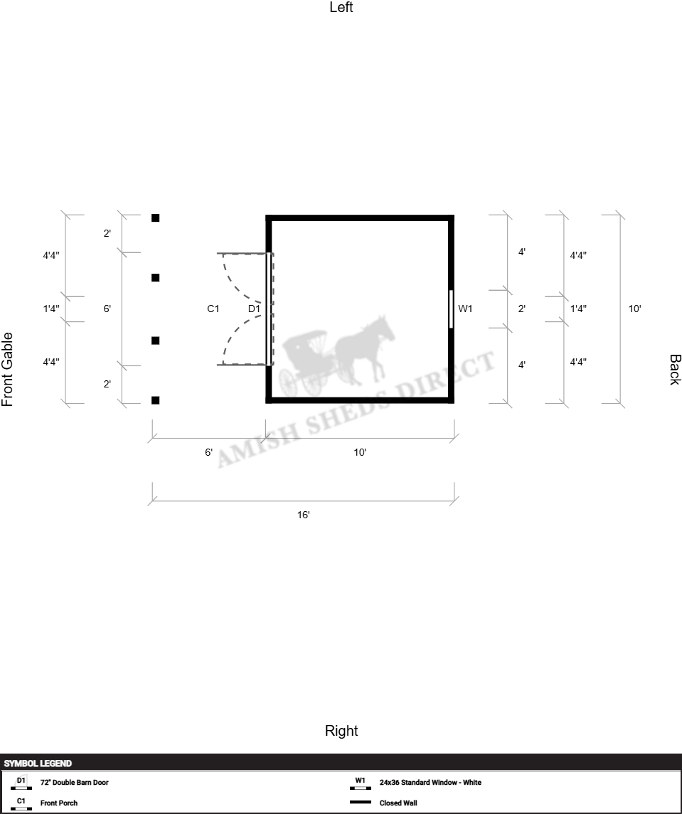 Amish Barn 10x16 - Image 2