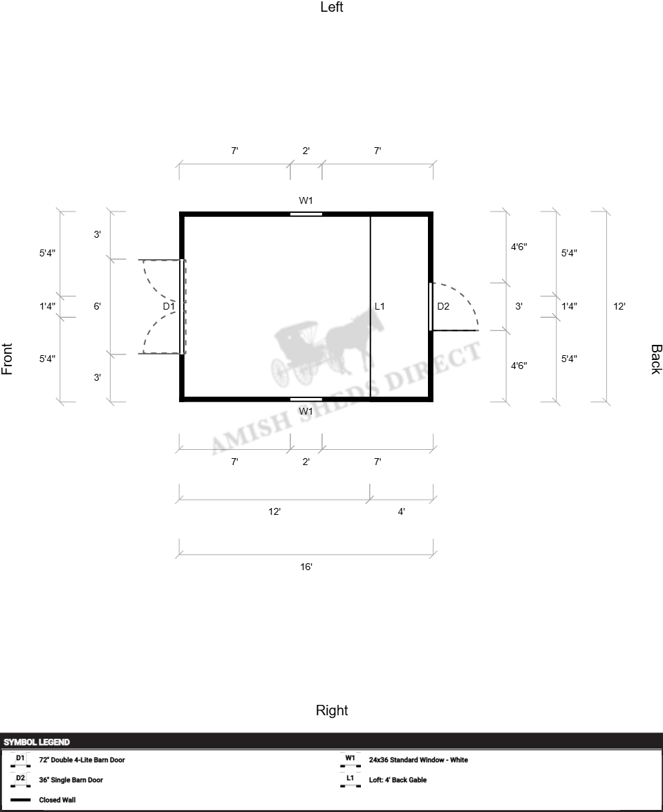 Amish Barn 12x16 - Image 2