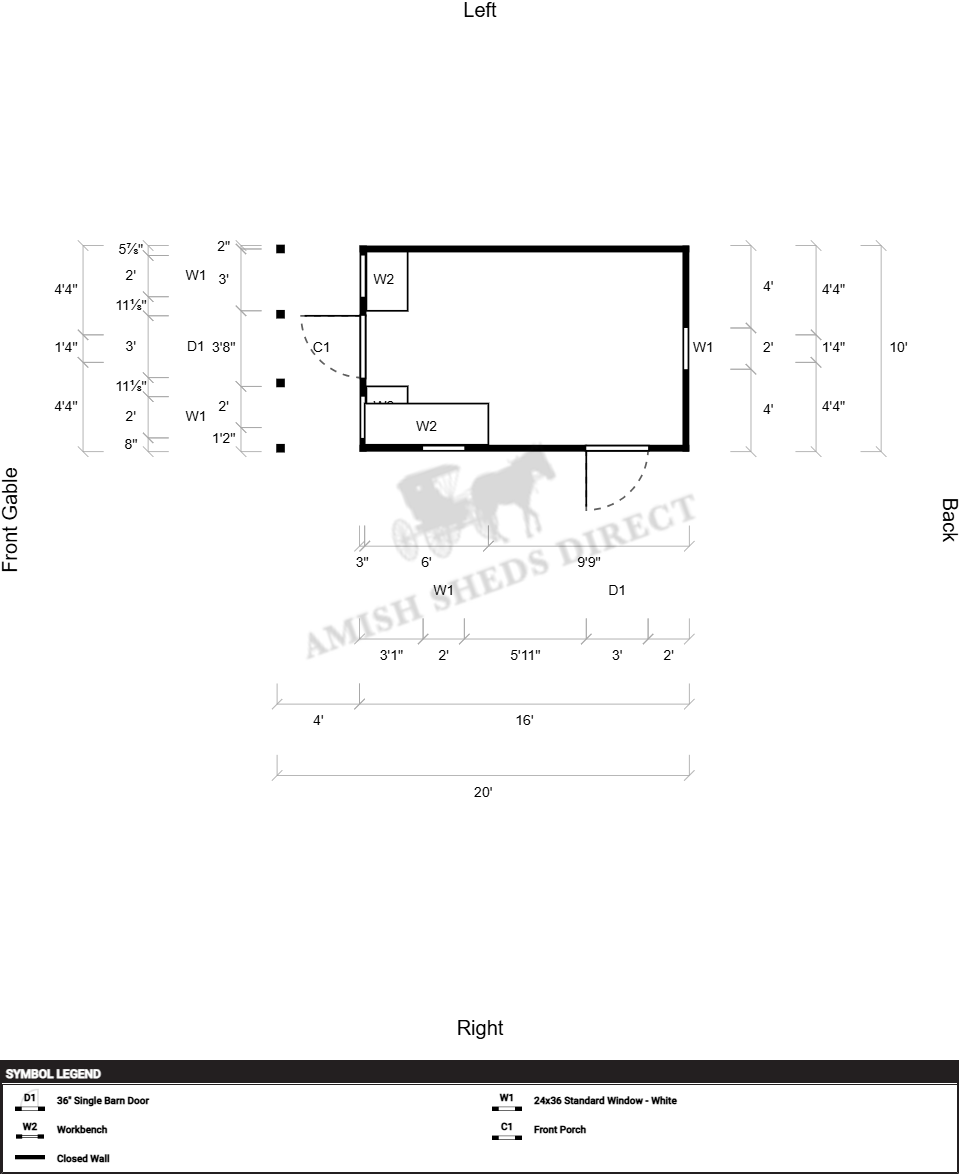 Amish Shed 10x20 - Image 2