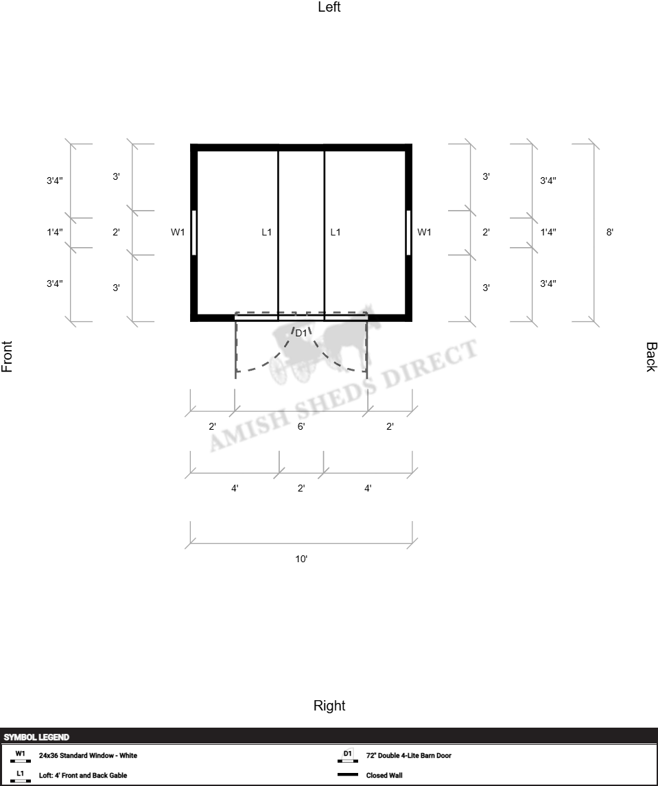 Amish Shed 8x10 - Image 2