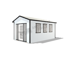 Amish Shed 10x16 - Vertical Transoms
