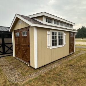 Amish Shed 10x16 - Dormer with Double windows